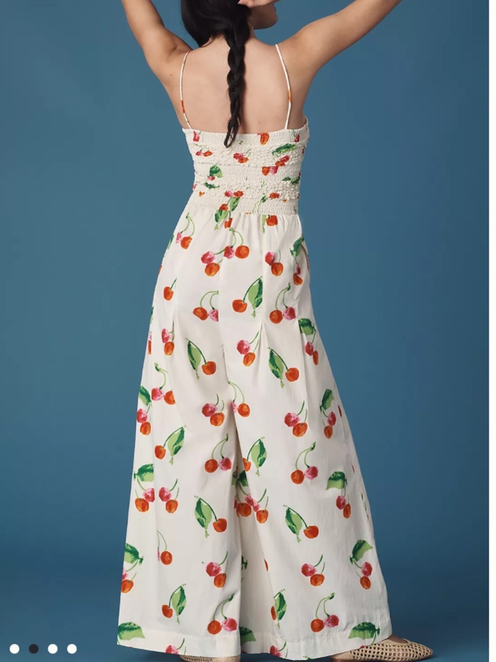 S/W/F Anthropologie Cherry Bomb Women's Jumpsuit Wide Leg XL - Picture 2 of 9